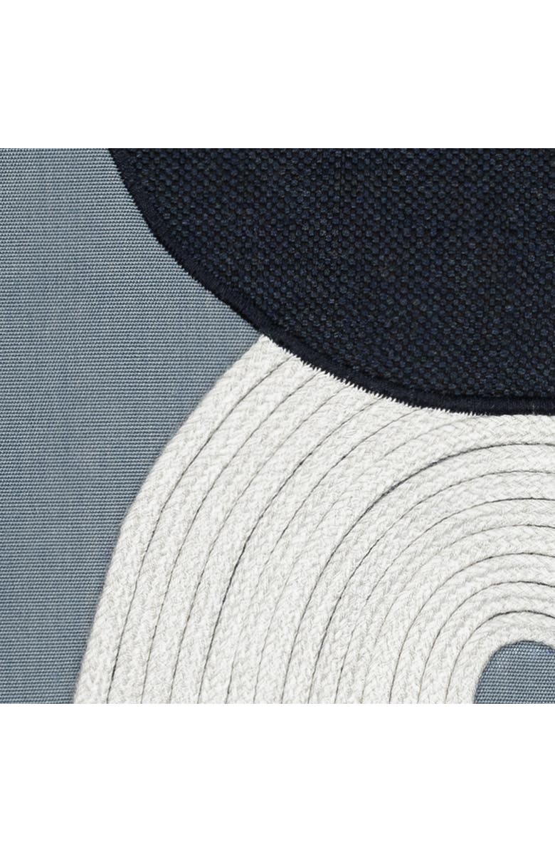 Elaine Smith Modern Balance Slate Indoor & Outdoor Woven Accent Pillow, Alternate, color, Slate