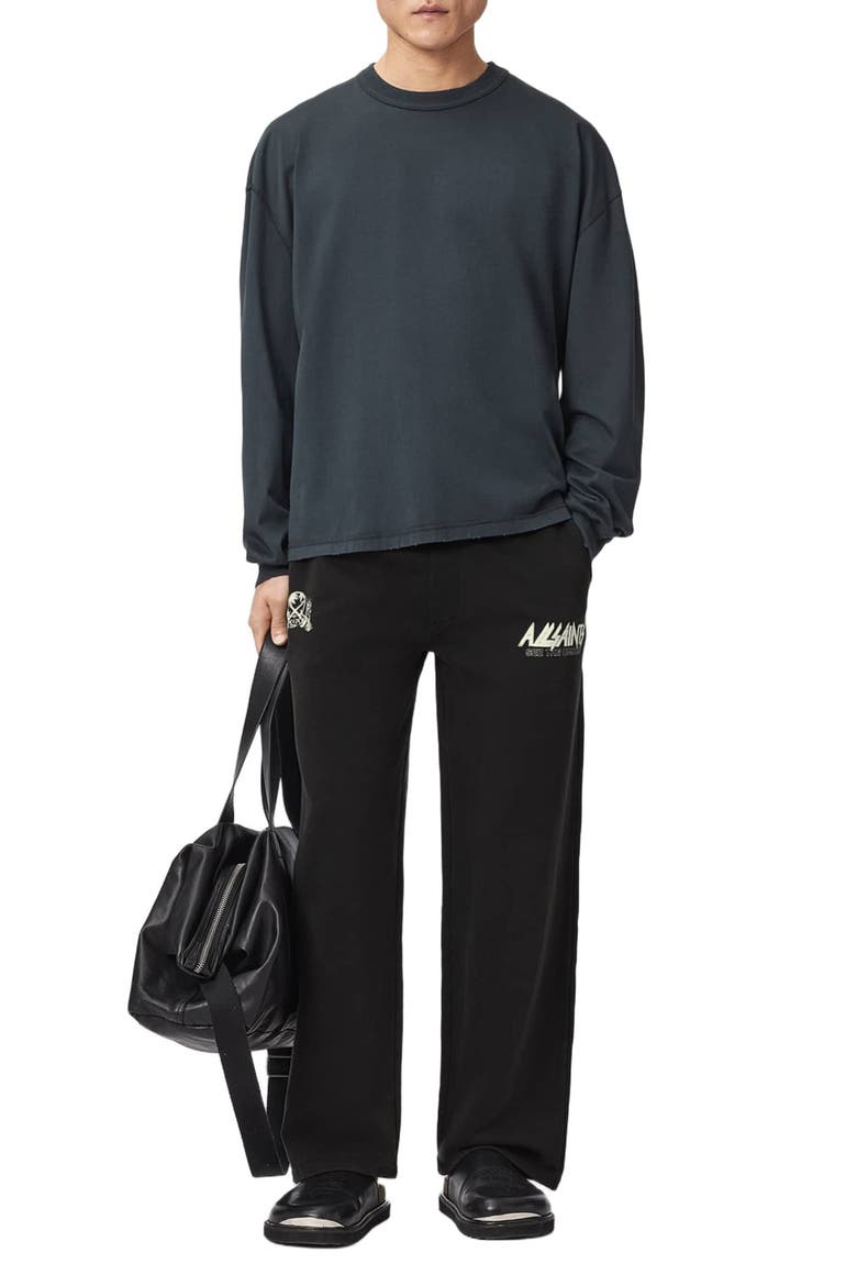Chromium Cotton Sweatpants, Alternate, color, WASHED BLACK