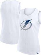FANATICS Women's Fanatics White Tampa Bay Lightning Slub Tank Top