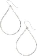 Nashelle Pure Small Hammered Teardrop Earrings
