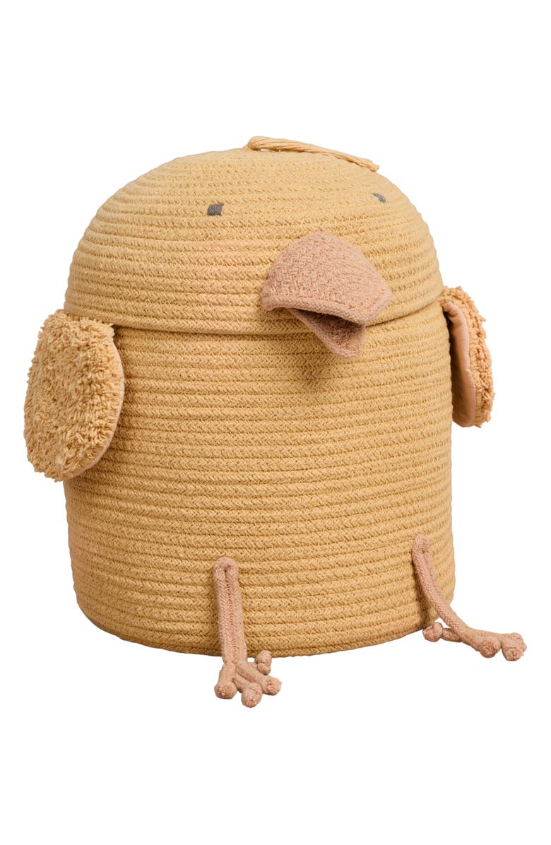 Lorena Canals Charlie the Chicken Basket, Alternate, color, Golden