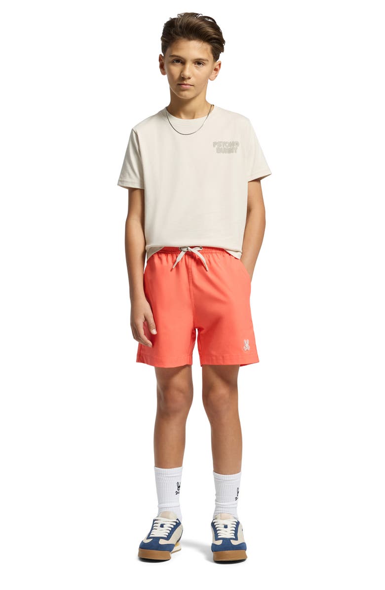 Psycho Bunny Kids' Sydney Logo Graphic T-Shirt, Alternate, color, Natural Linen