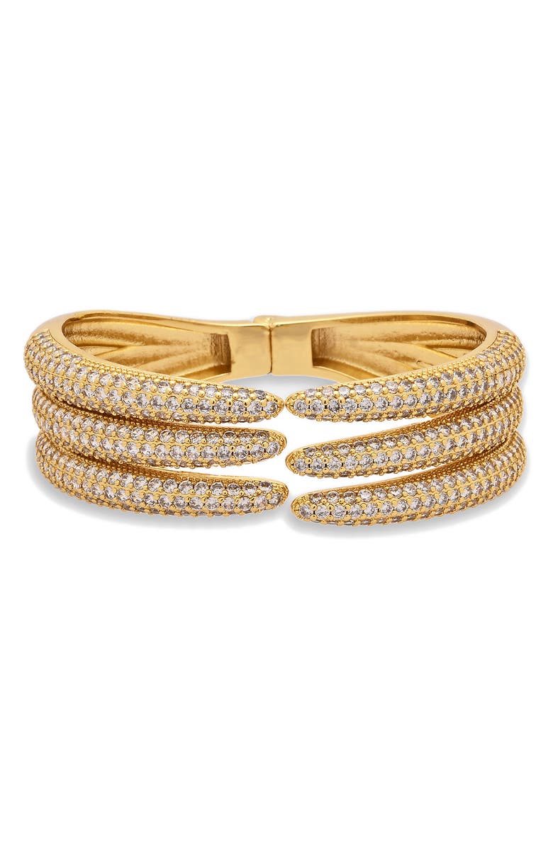 EYE CANDY LOS ANGELES Elora Hinged Bracelet, Main, color, Gold