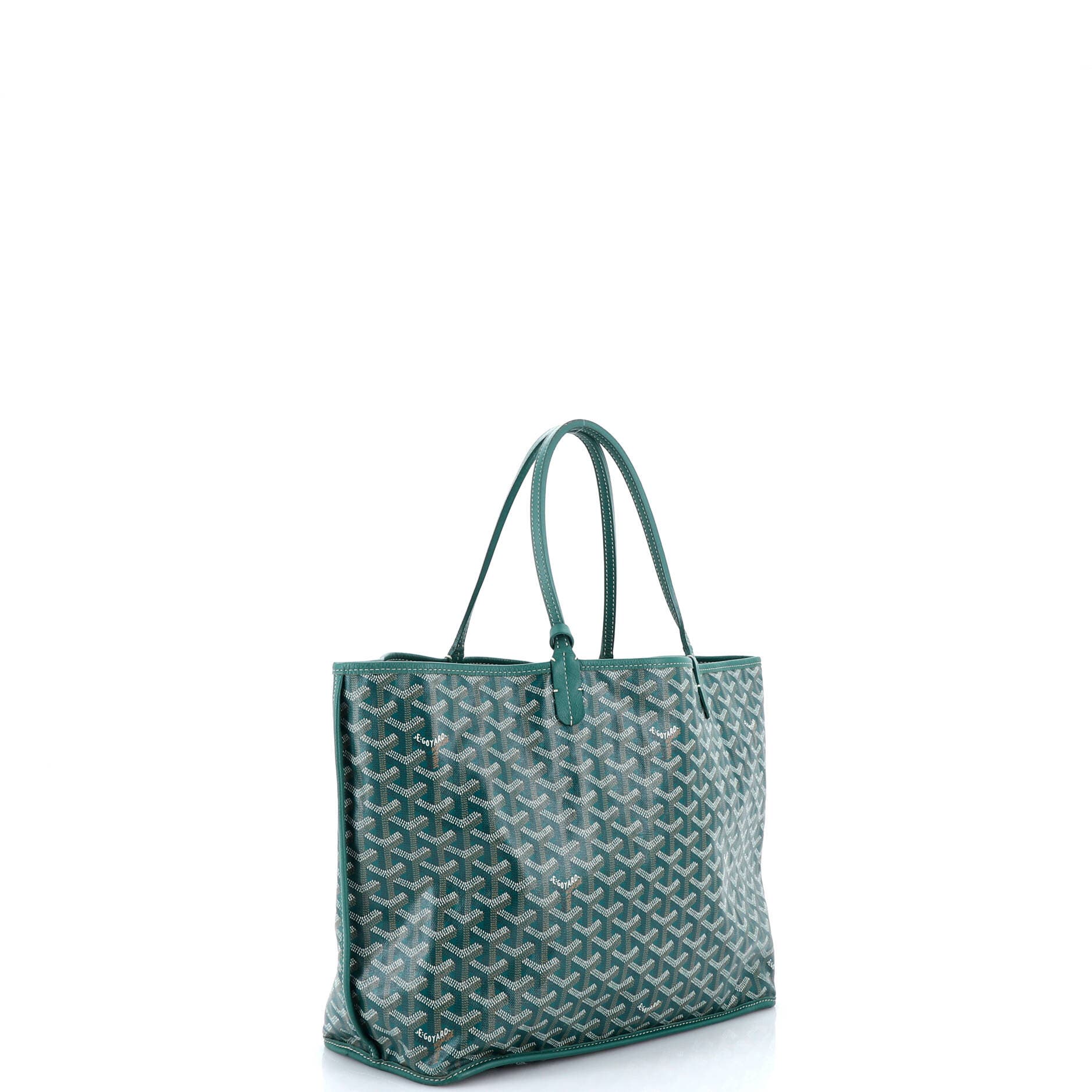 Pre-Owned Goyard Anjou Reversible Tote Coated Canvas PM, Alternate, color, Green
