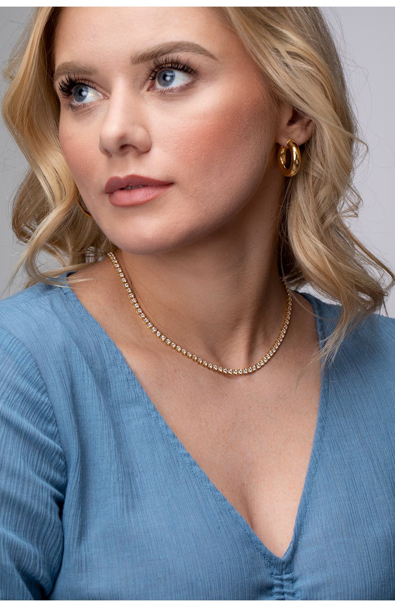 Bony Levy Audrey 18K Gold Diamond Tennis Necklace, Alternate, color,