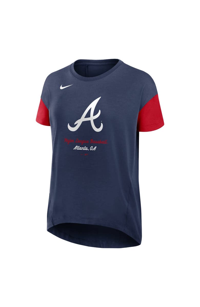 Nike Women's Nike Navy Atlanta Braves Flowy T-Shirt, Alternate, color, 