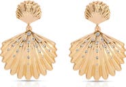 Ettika Sun Drenched Shell Drop Earrings