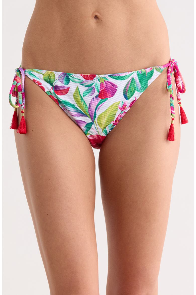 Island Cays Fiesta Reversible Tie Bikini Bottoms, Main, color, PINK MAUI