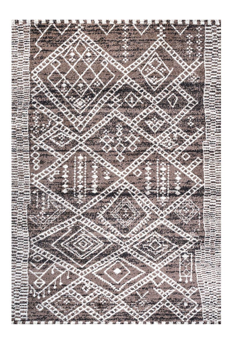 Tayri Modern  Geometric Area Rug, Main, color, Brown/Ivory