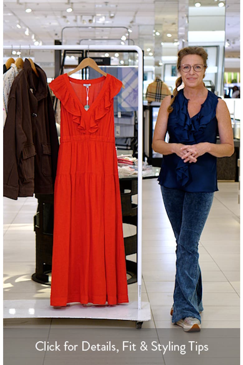 Beaux Linen Blend A-Line Dress video