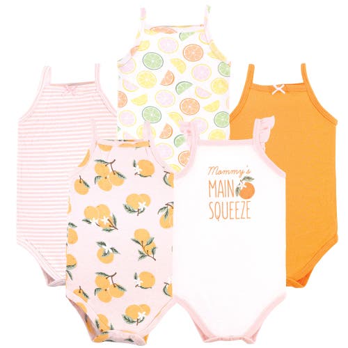 Hudson Baby Soft Cotton Sleeveless Bodysuit In Multi