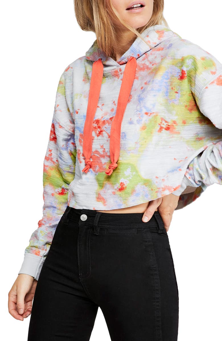 Free People Thinkin' About You Crop Hoodie, Main, color, 