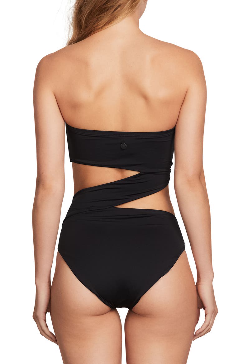 Simply Seamless One-Piece Swimsuit, Alternate, color, BLACK