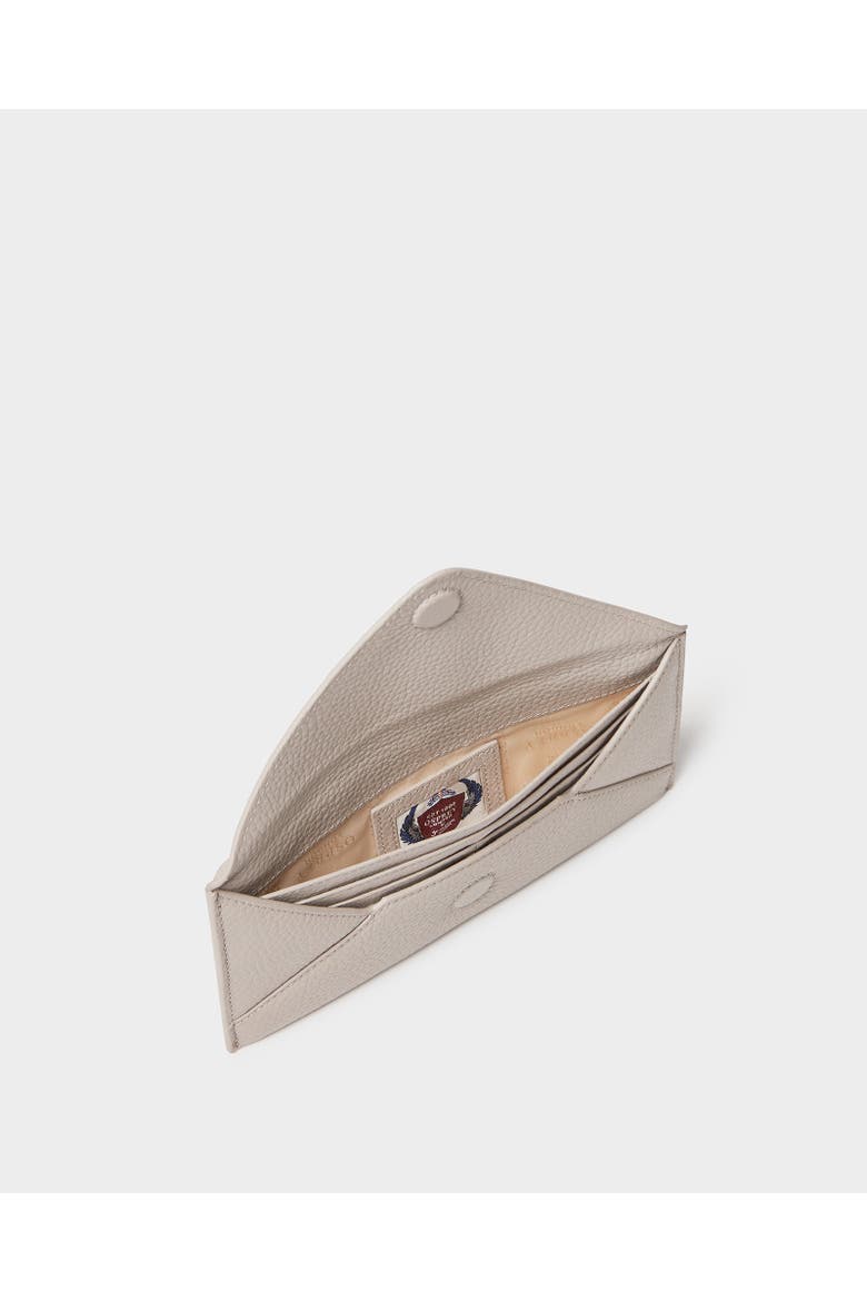 The Envelope Leather Card Case, Alternate, color, Taupe