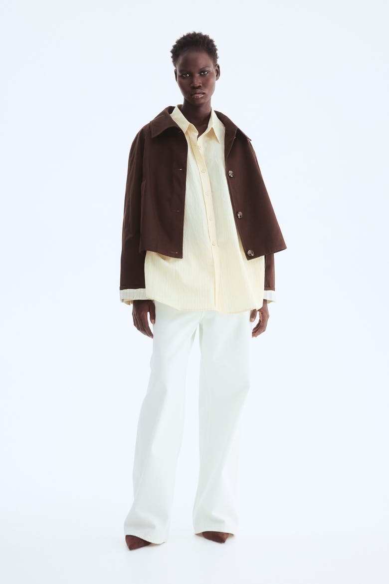 Twill jacket, Alternate, color, Dark brown