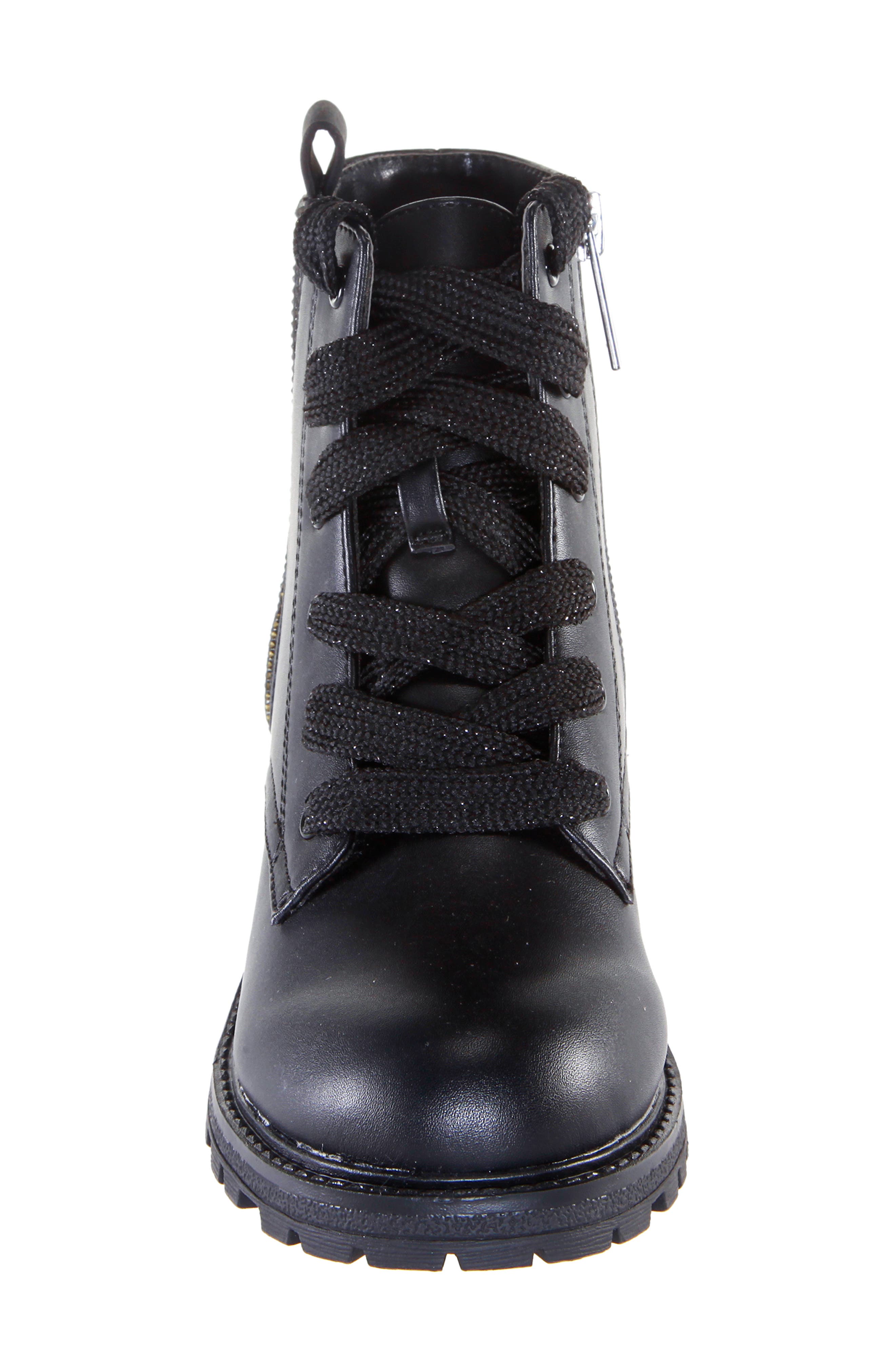 Kids' Sabira Boot, Alternate, color, BLACK SMOOTH