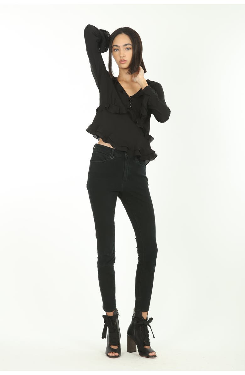 SECRET MISSION Sander Blouse, Alternate, color, Black