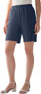 Roaman's Plus Size Soft Knit Pull-On Short