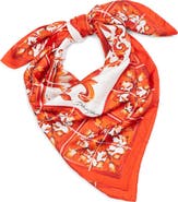 Dolce&Gabbana Majolica Print Silk Square Scarf