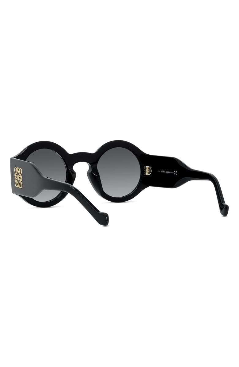 Loewe Chunky Anagram 49mm Small Round Sunglasses, Alternate, color, 