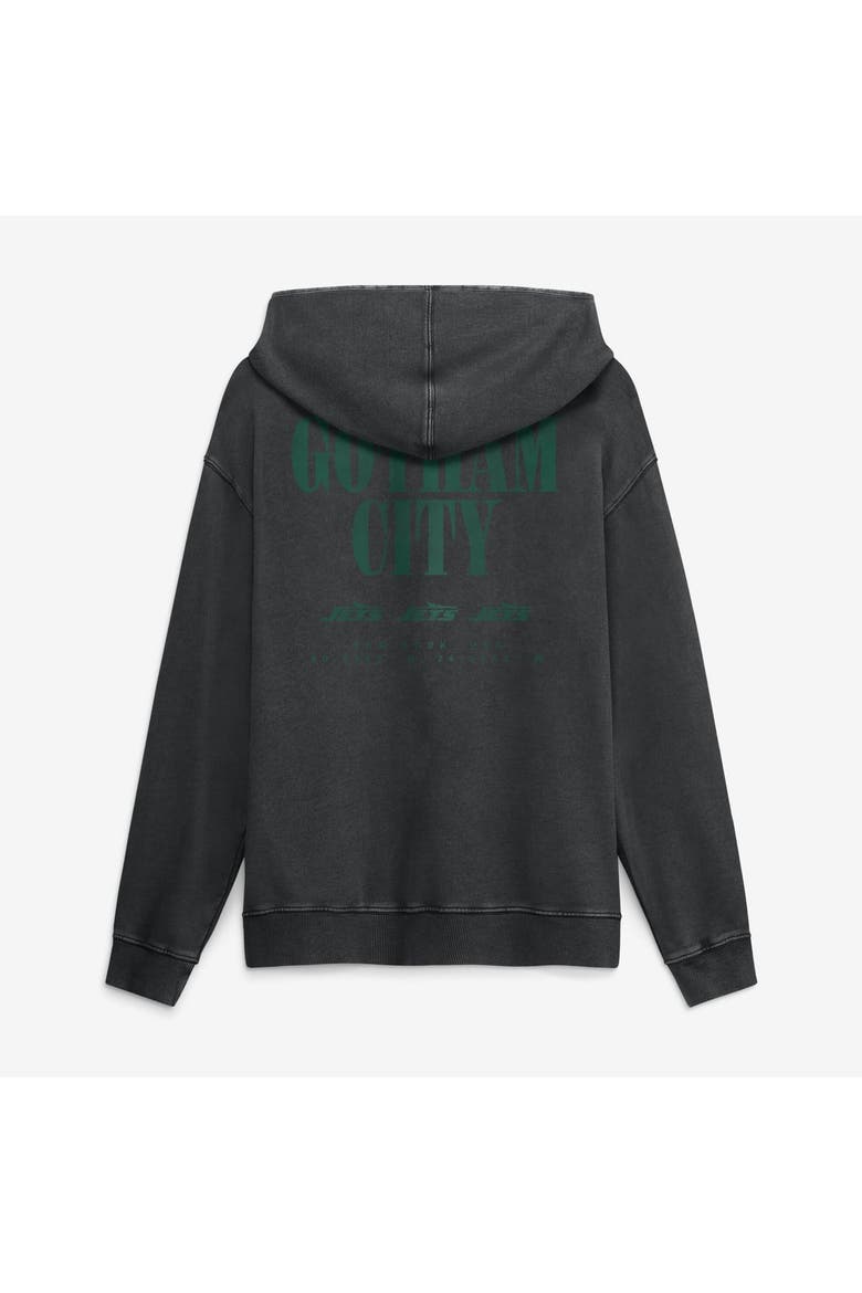Men's Fanatics Black New York Jets Relaxed Intense Rivalry French Terry Hoodie, Alternate, color, Black