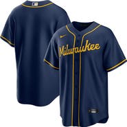 Nike Men's Nike Navy Milwaukee Brewers Alternate Replica Team Jersey