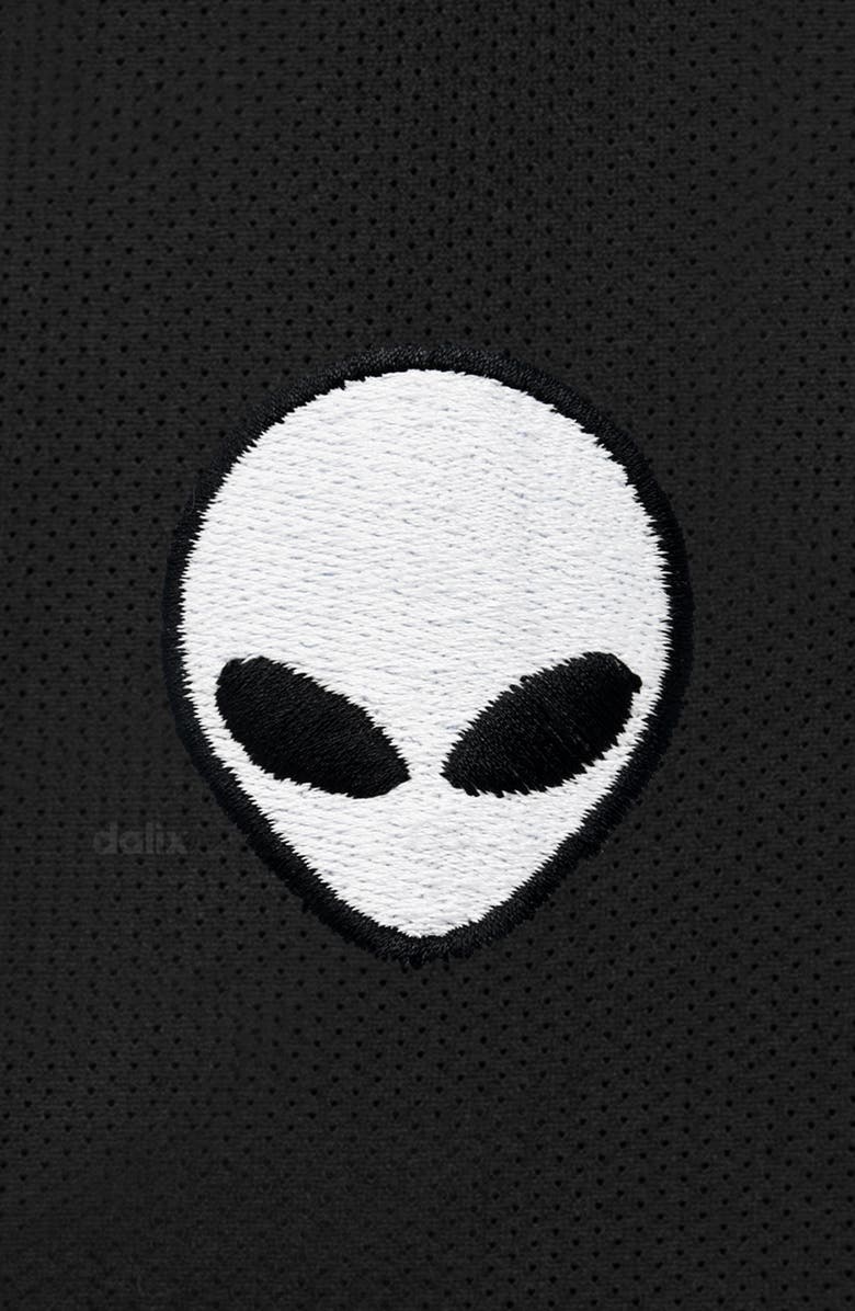 Dalix Mens Lil Alien Midweight Court Short, Alternate, color, Black