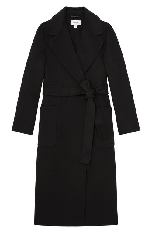 Reiss Lucia Coat In Black