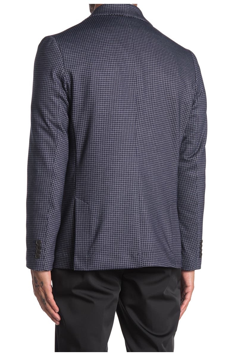 CONSTRUCT Navy Houndstooth Two Button Notch Lapel Slim Fit Blazer, Alternate, color, 