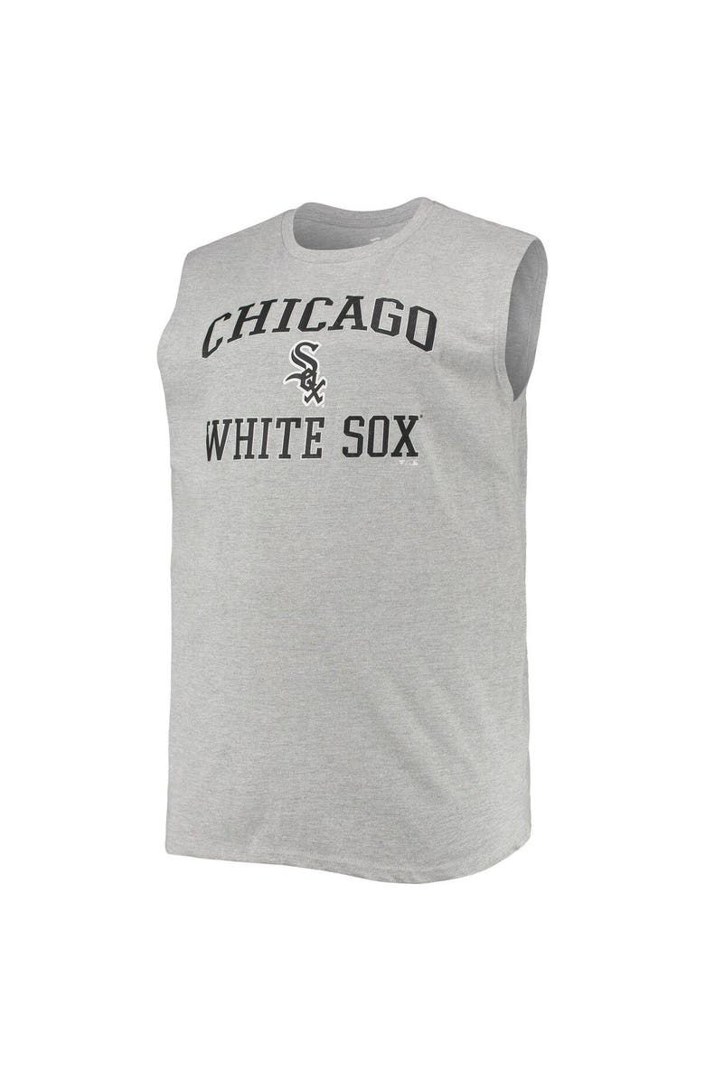 PROFILE Men's Heathered Gray Chicago White Sox Big & Tall Jersey Muscle Tank Top, Alternate, color, 