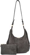 OLD TREND Hydrangea Genuine Leather Suede Heritage Shoulder Bag