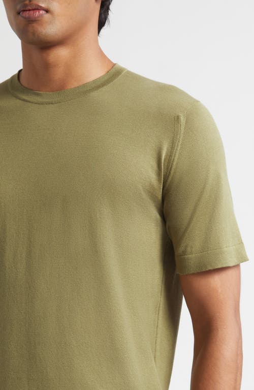 John Smedley Lorca Crewneck T-shirt In Green