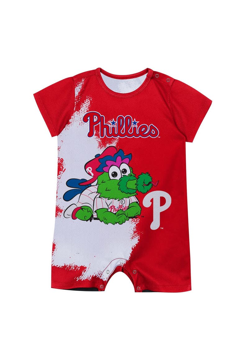 Infant Outerstuff  Red Philadelphia Phillies Baby Mascot Bodysuit, Alternate, color, Red
