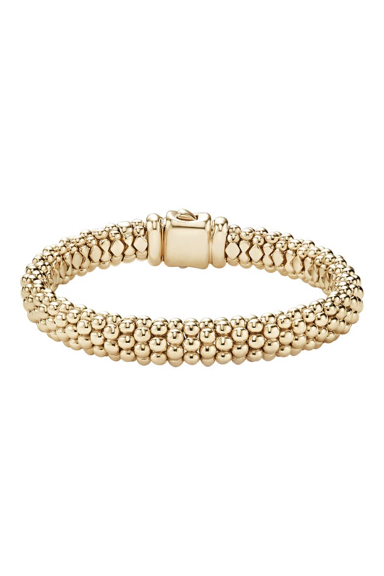 Caviar Gold Rope Bracelet, Main, color, GOLD