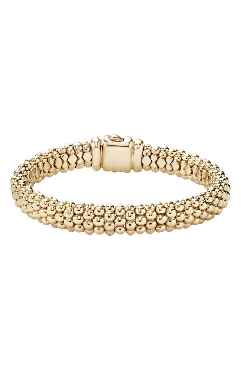 LAGOS Caviar Gold Rope Bracelet, Main, color, Gold