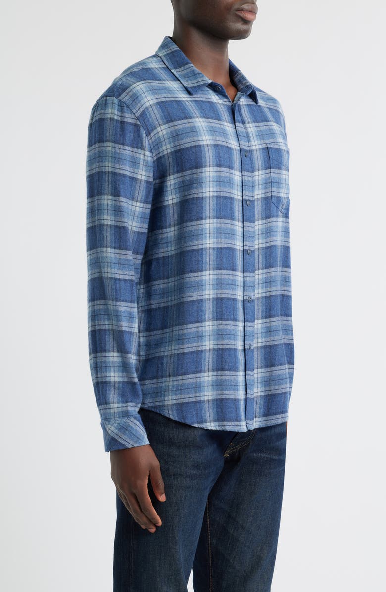 Rails Lennox Relaxed Fit Plaid Button-Up Shirt, Alternate, color, Inkwell Melange