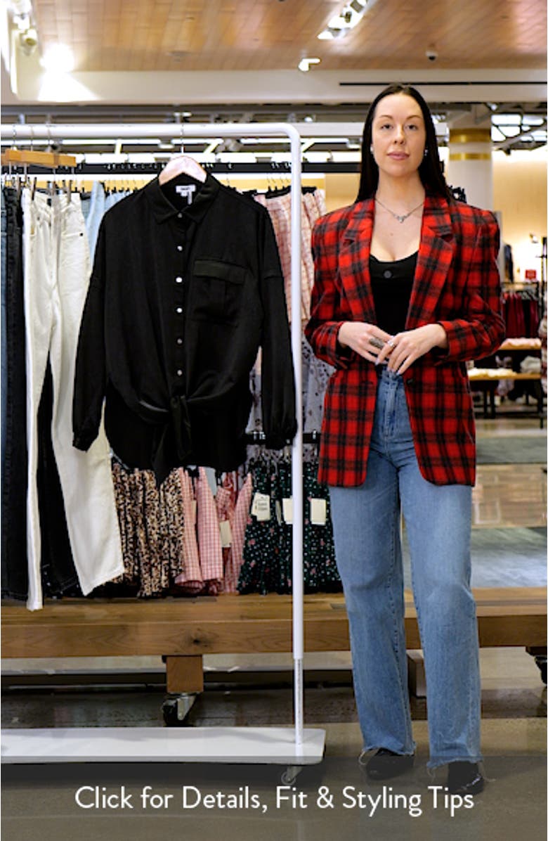 Tie Front Satin Shirt, sales video thumbnail