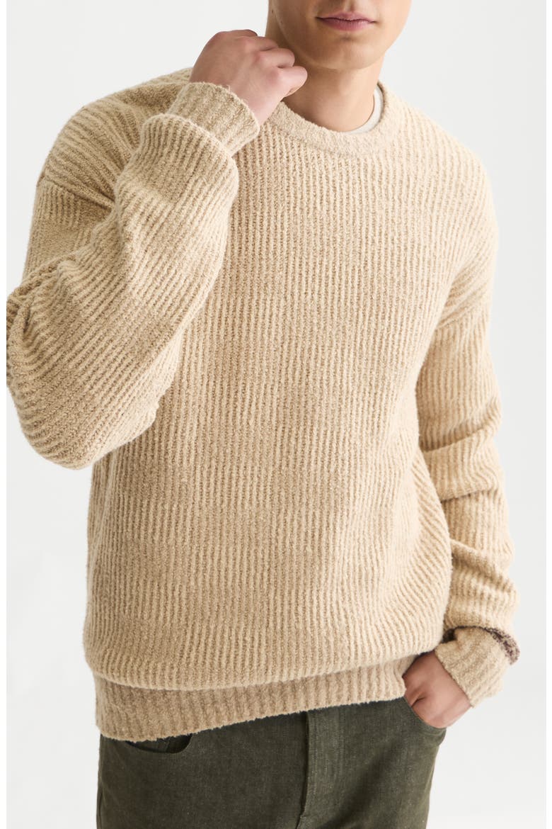 Chenille Structured Pullover Sweatshirt, Main, color, PURE CASHMERE