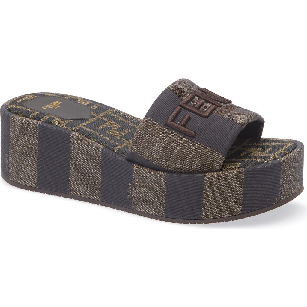 Fendi Flatform Platform Slide Sandal