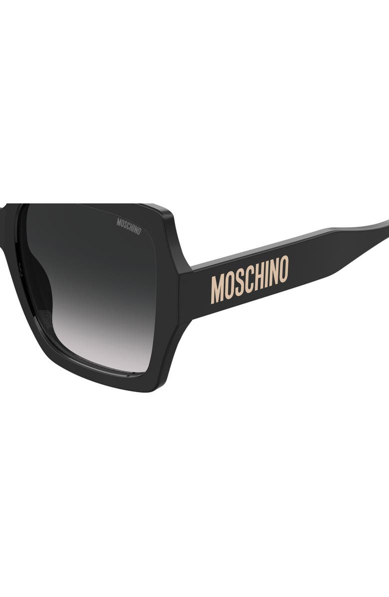 Moschino 56mm Gradient Square Sunglasses, Alternate, color, 