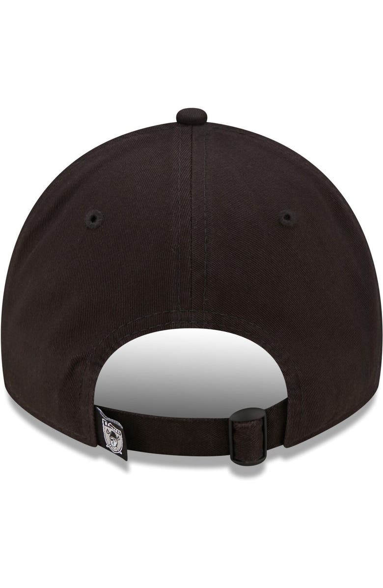 New Era Women's New Era Black Las Vegas Raiders Core Classic 2.0 Throwback 9TWENTY Adjustable Hat, Alternate, color, 