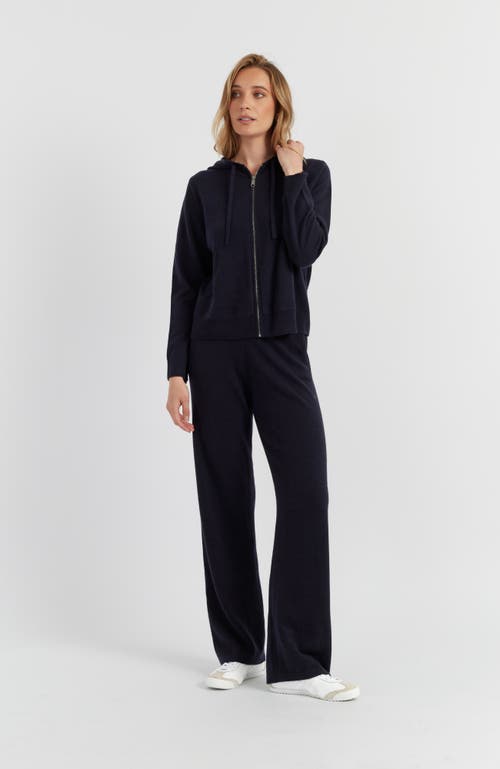 Chinti & Parker Pure Cashmere Zip Hoodie In Black