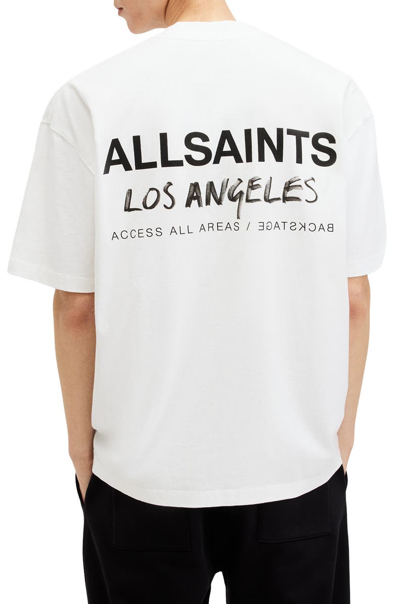 AllSaints Los Angeles Logo Graphic T-Shirt, Main, color, 