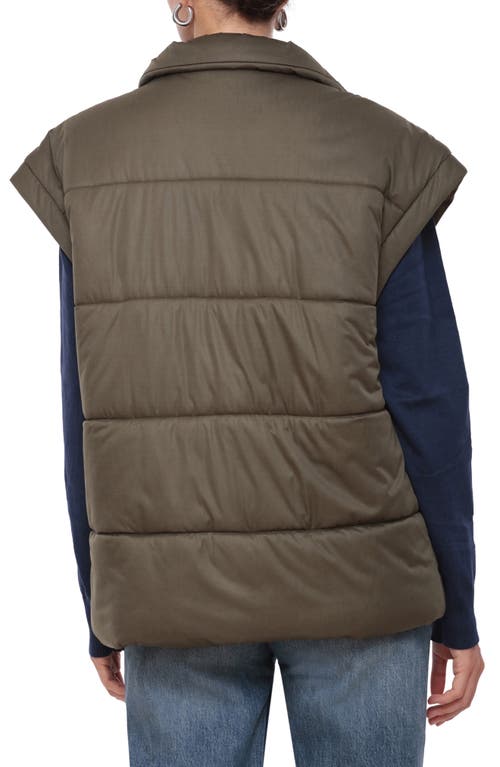 Shop Avec Les Filles Boxy Oversize Quilted Puffer Vest