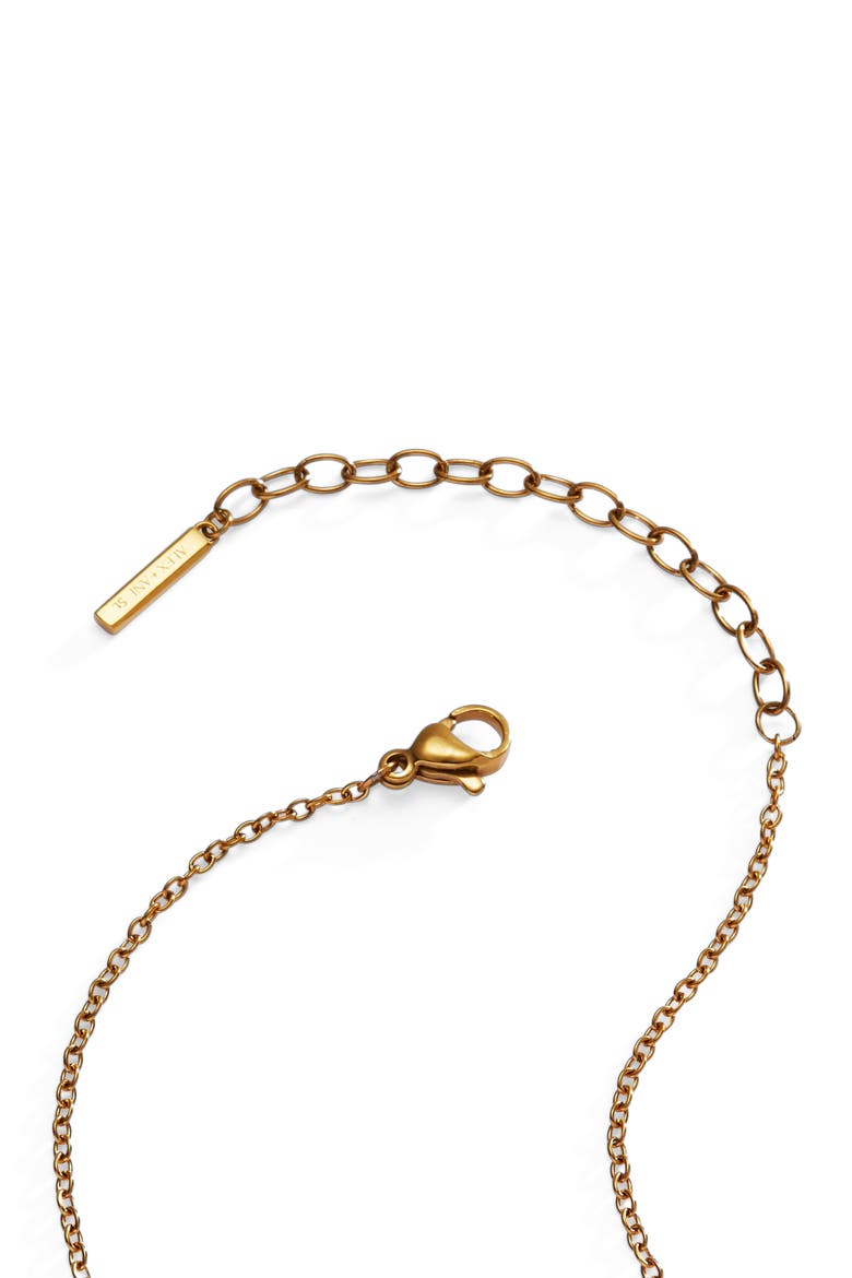 Pear and Crystal Inline Necklace, Alternate, color, Pearl