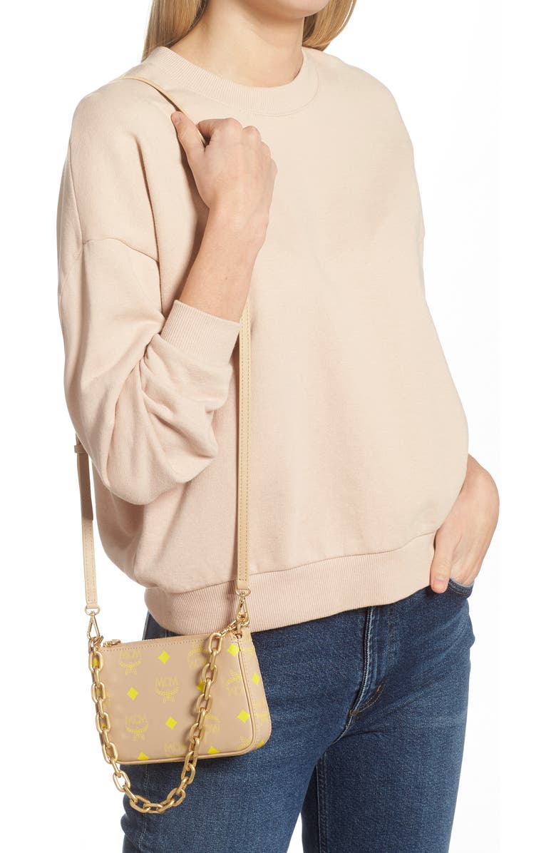 MCM Mini Color Splash Logo Shoulder Bag, Alternate, color,