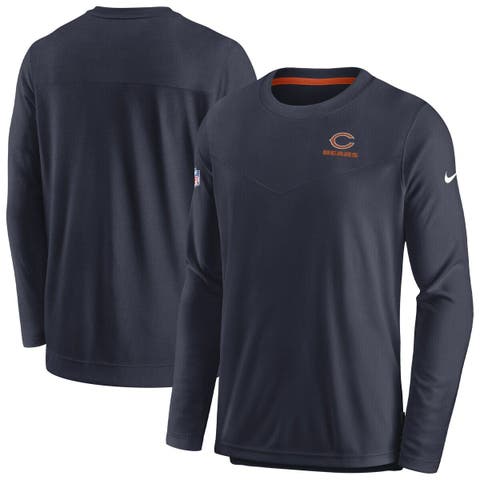 Men's Nike Navy Chicago Bears Sideline Lockup Performance Long Sleeve T-Shirt
