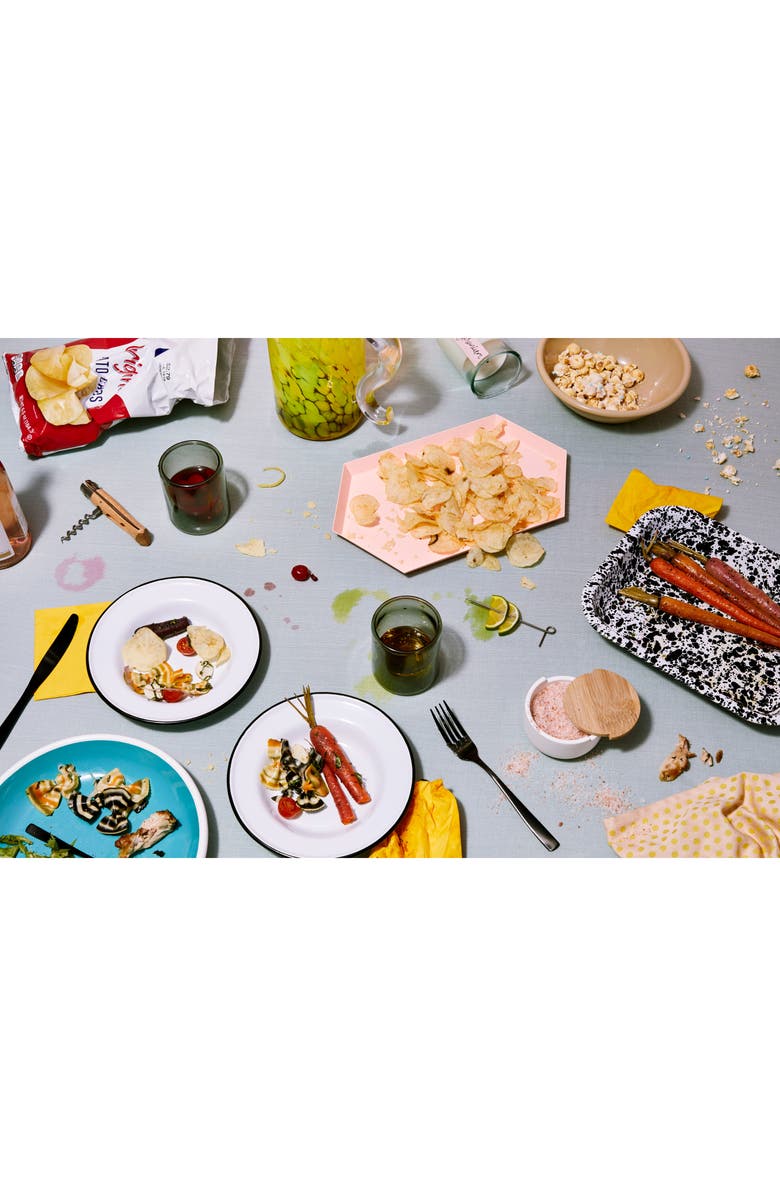 CROW CANYON Small 2 Quart Enamelware Open Roaster, Alternate, color,