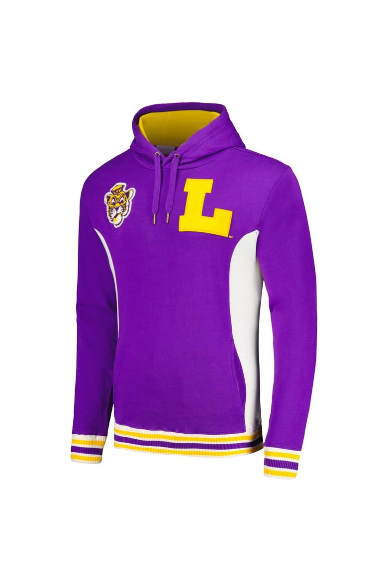 Men's Mitchell & Ness Purple LSU Tigers Team Legacy French Terry Pullover Hoodie, Alternate, color, Purple