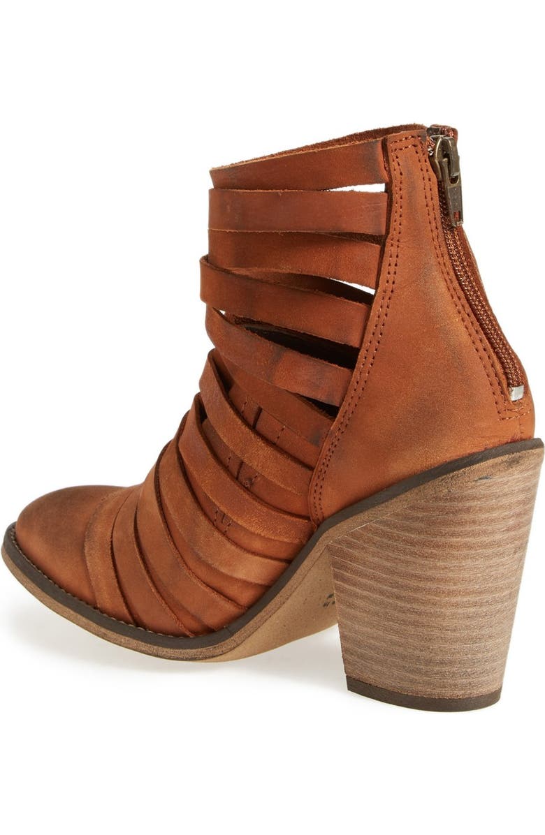 Free People 'Hybrid' Strappy Leather Bootie, Alternate, color,